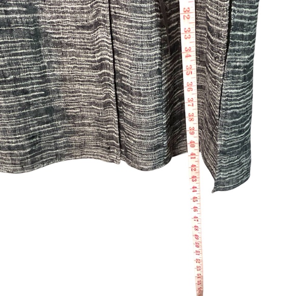 EILEEN FISHER Organic Linen Gauze Strata Wrap Top w/ Silk Ties Sz M - Picture 7 of 11